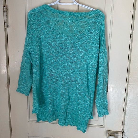 Mint green Moustache sweater - Picture 3 of 4